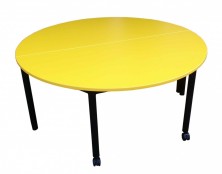 2 X Half Moon Tables Together